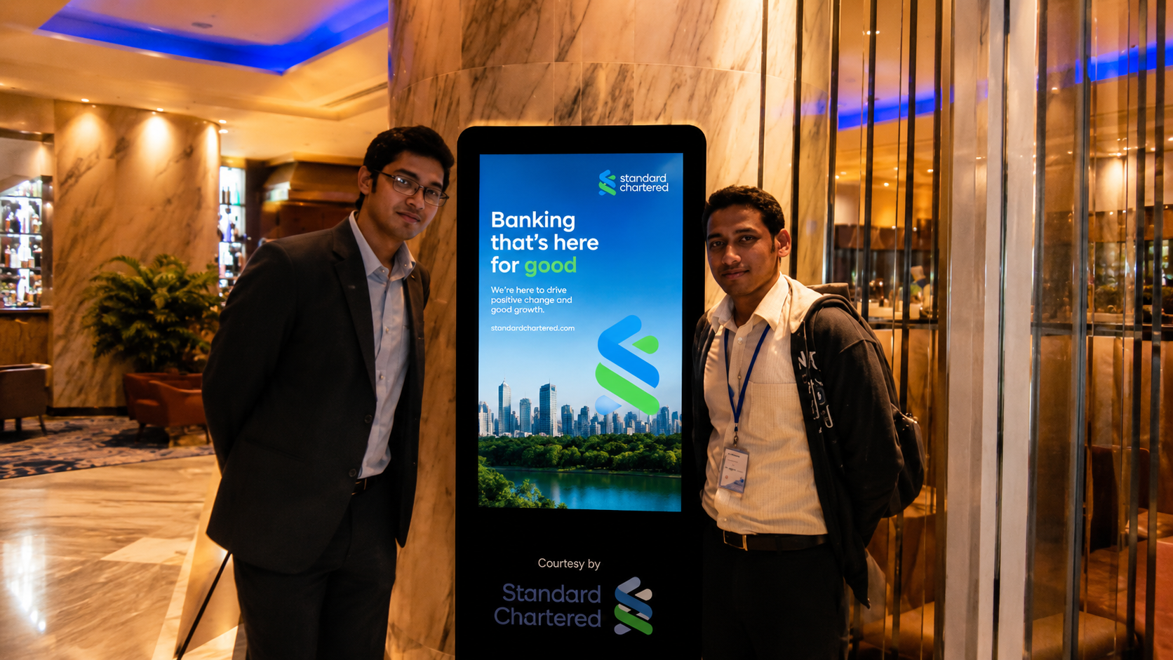 Digital Signage at SCB Bank